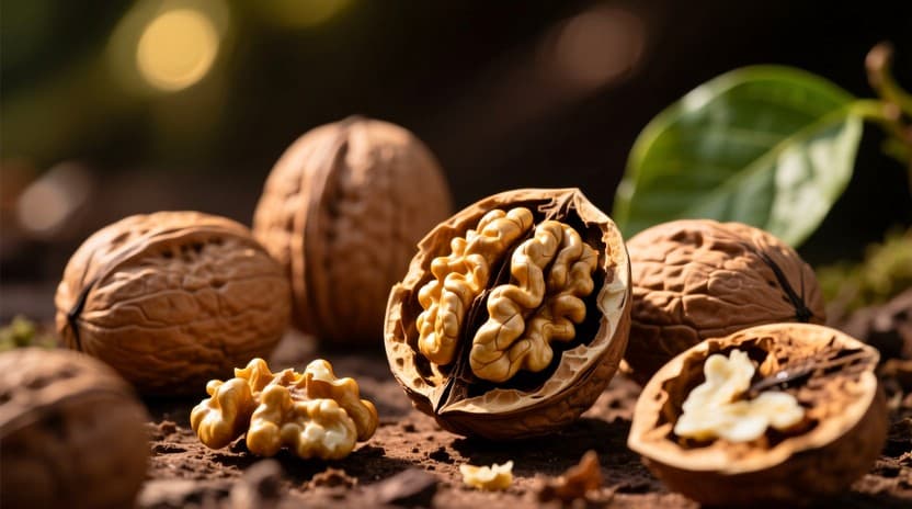 مغز گردو در نور طبیعی برای روایت پژوهش علمی درباره گردو و سلامت قلب